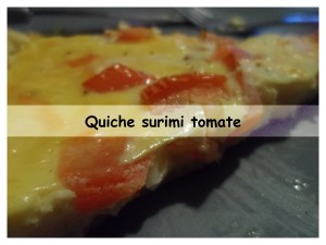 quiche surimi tomate
