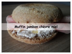 Muffin jambon chèvre miel3