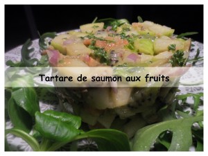 tartare de saumon aux fruits2